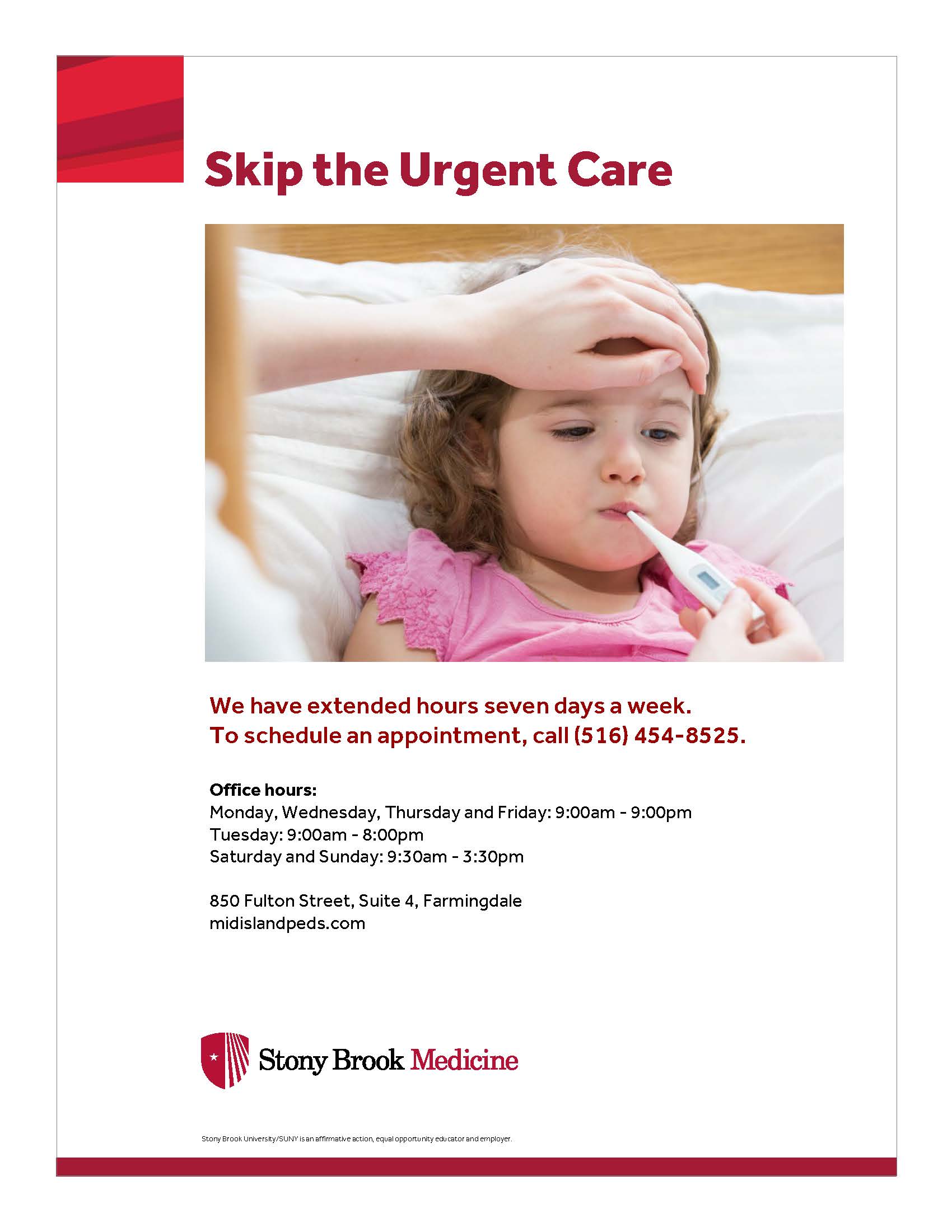 Extended Hours Stony Brook Medicine